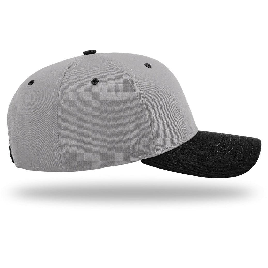 Pro Twill Snapback | Grey / Black – Youth & Adult Sizes Available