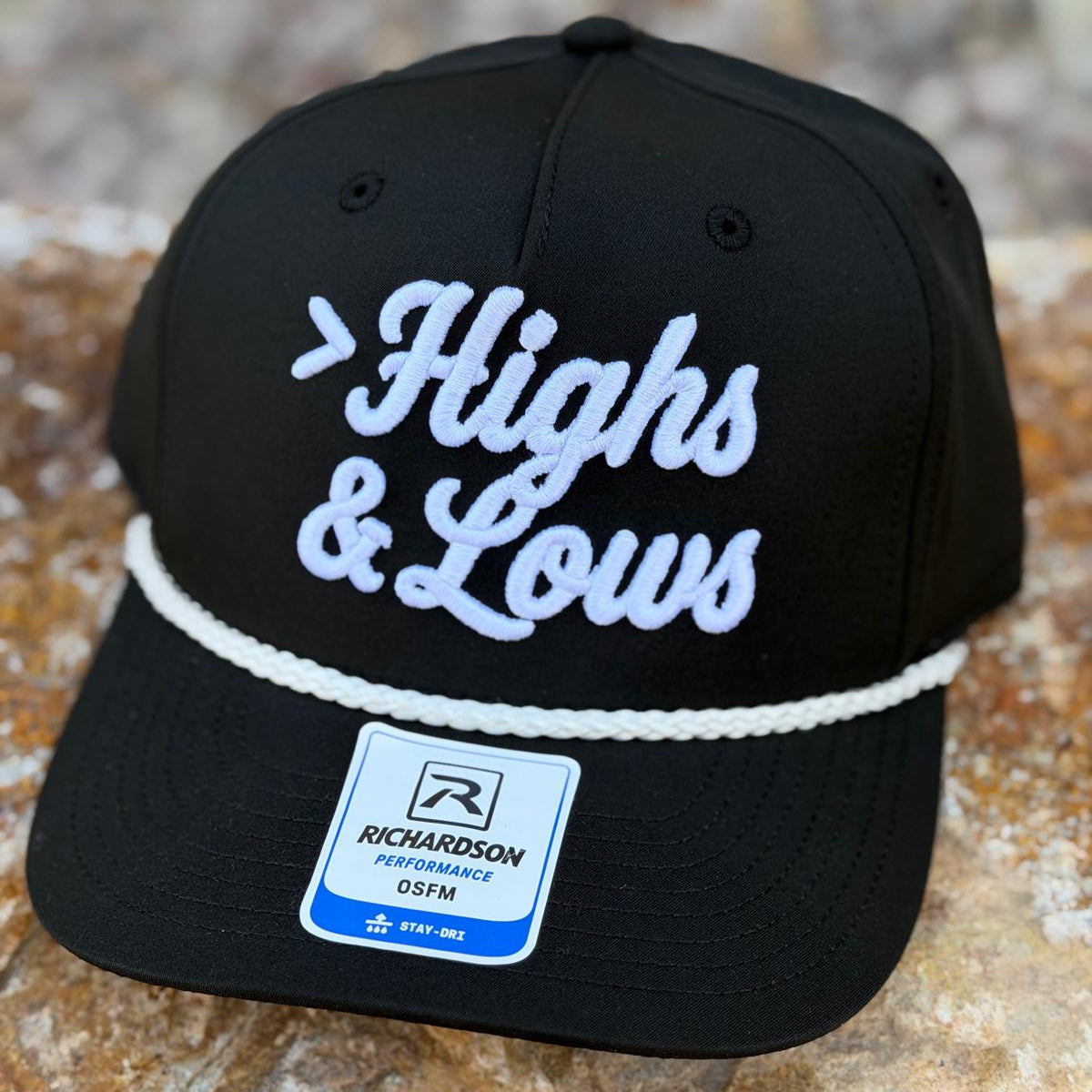 Classic Rope Cap | Black / White