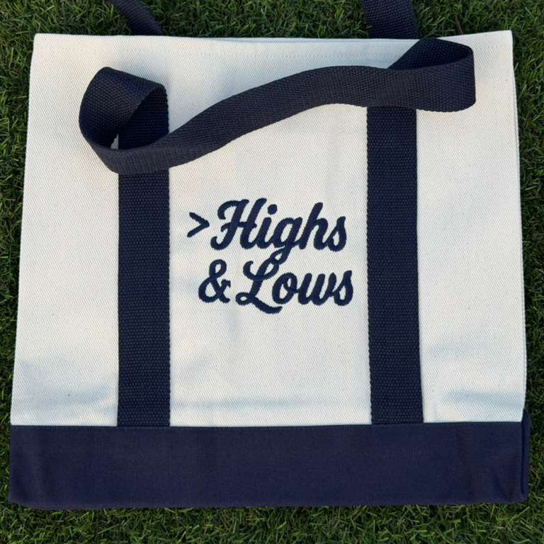Greater than Highs & Lows — Navy Tote