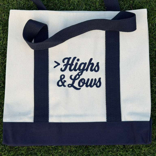 Greater than Highs & Lows — Navy Tote