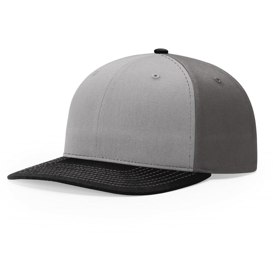 Solid Twill Snapback | Grey / Charcoal / Black