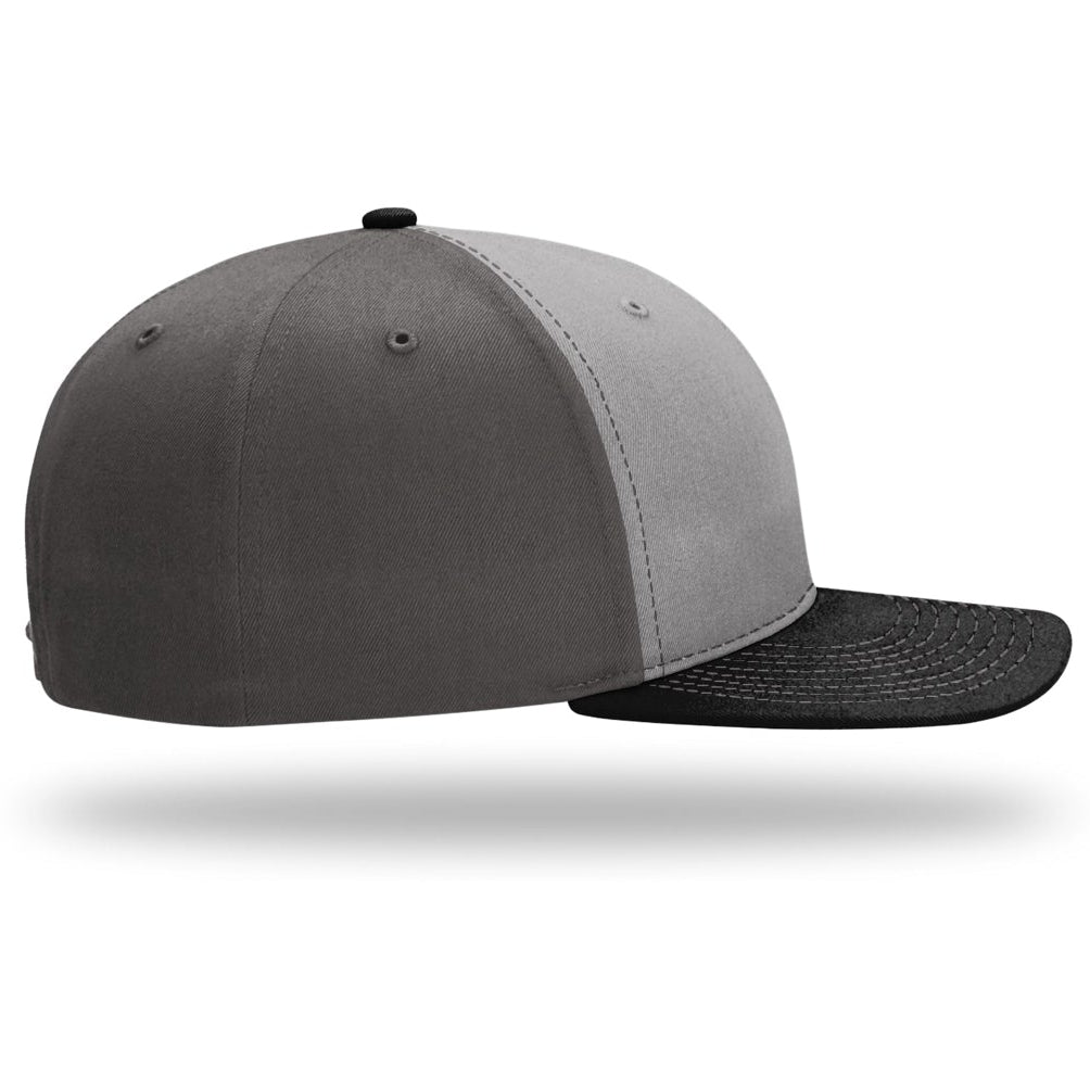 Solid Twill Snapback | Grey / Charcoal / Black