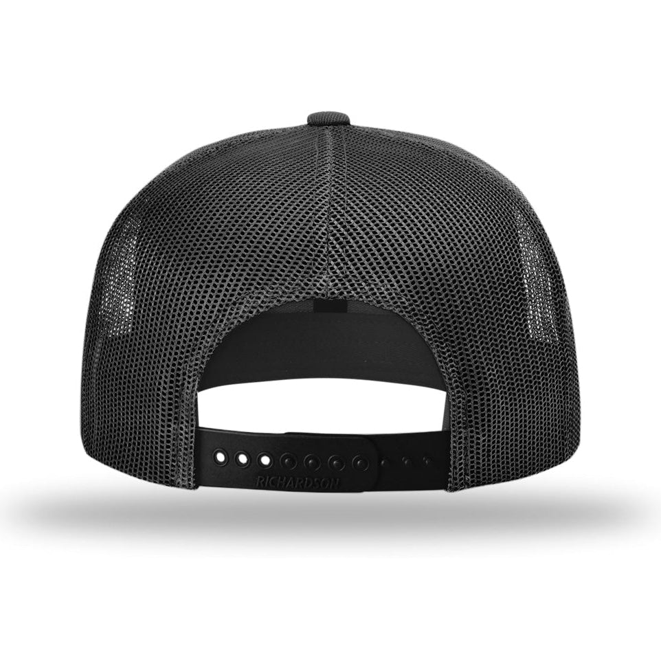 Flat Bill Trucker | Black / White