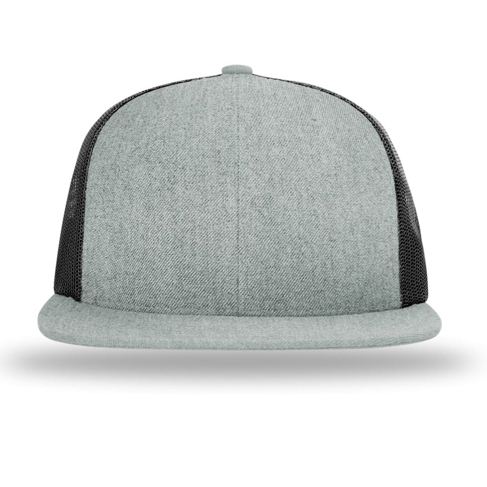 Flat Bill Trucker | Heather Grey / Black