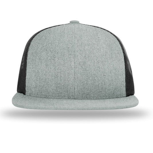 Flat Bill Trucker | Heather Grey / Black