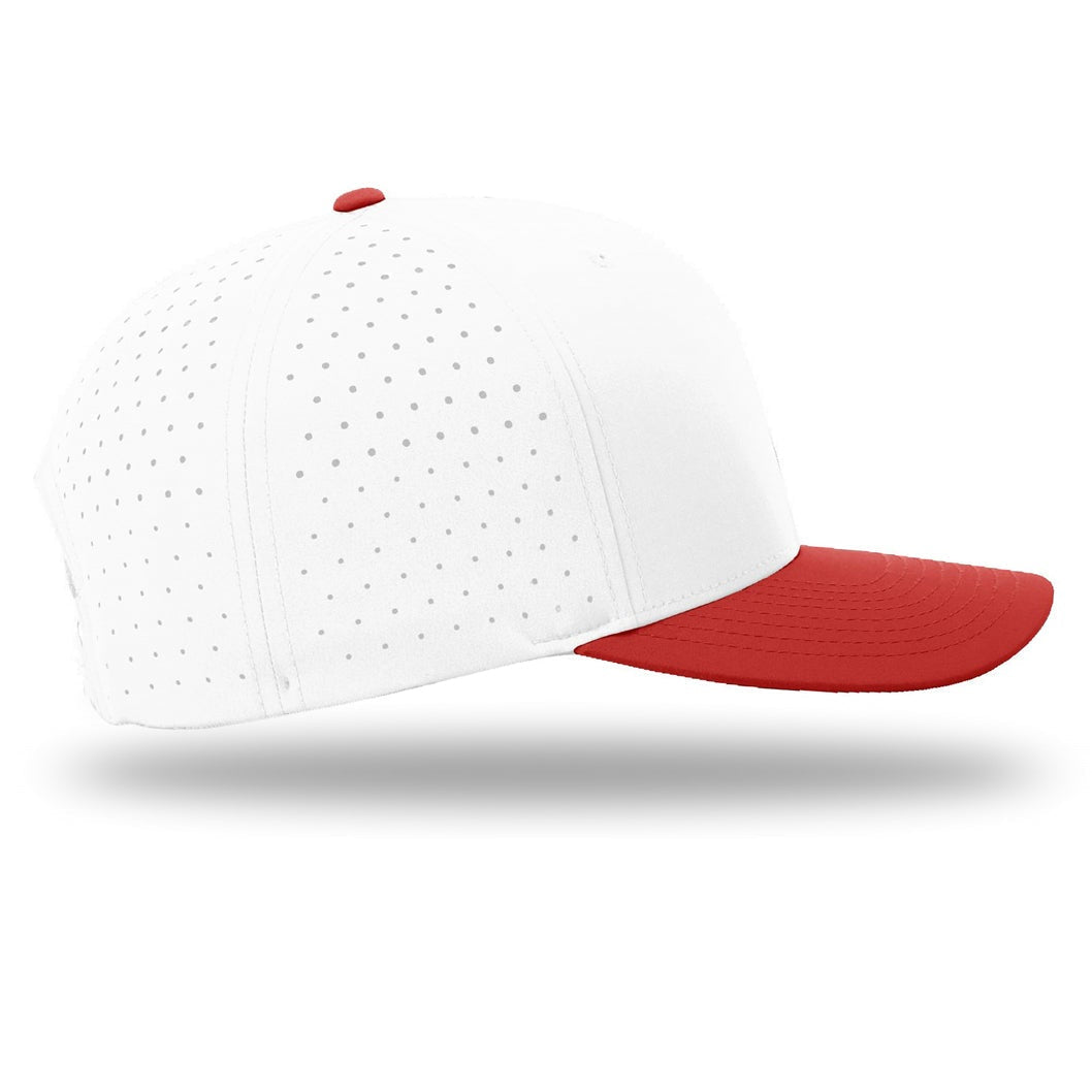Performance Snapback | White/Red/Gray