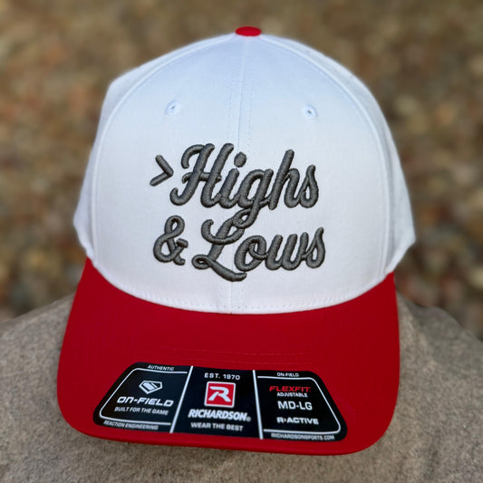 Performance Snapback | White/Red/Gray
