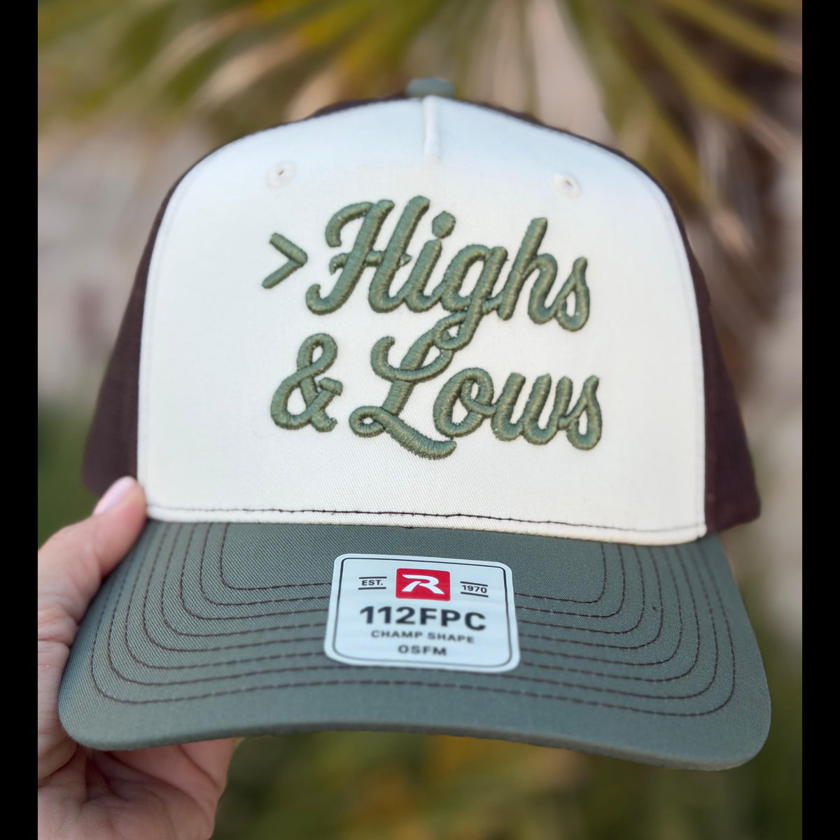 Greater than Highs & Lows — Birch / Brown / Loden
