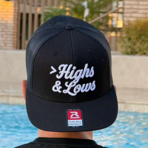Flat Bill Trucker | Black / White