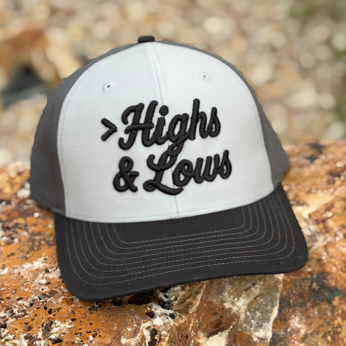 Solid Twill Snapback | Grey / Charcoal / Black