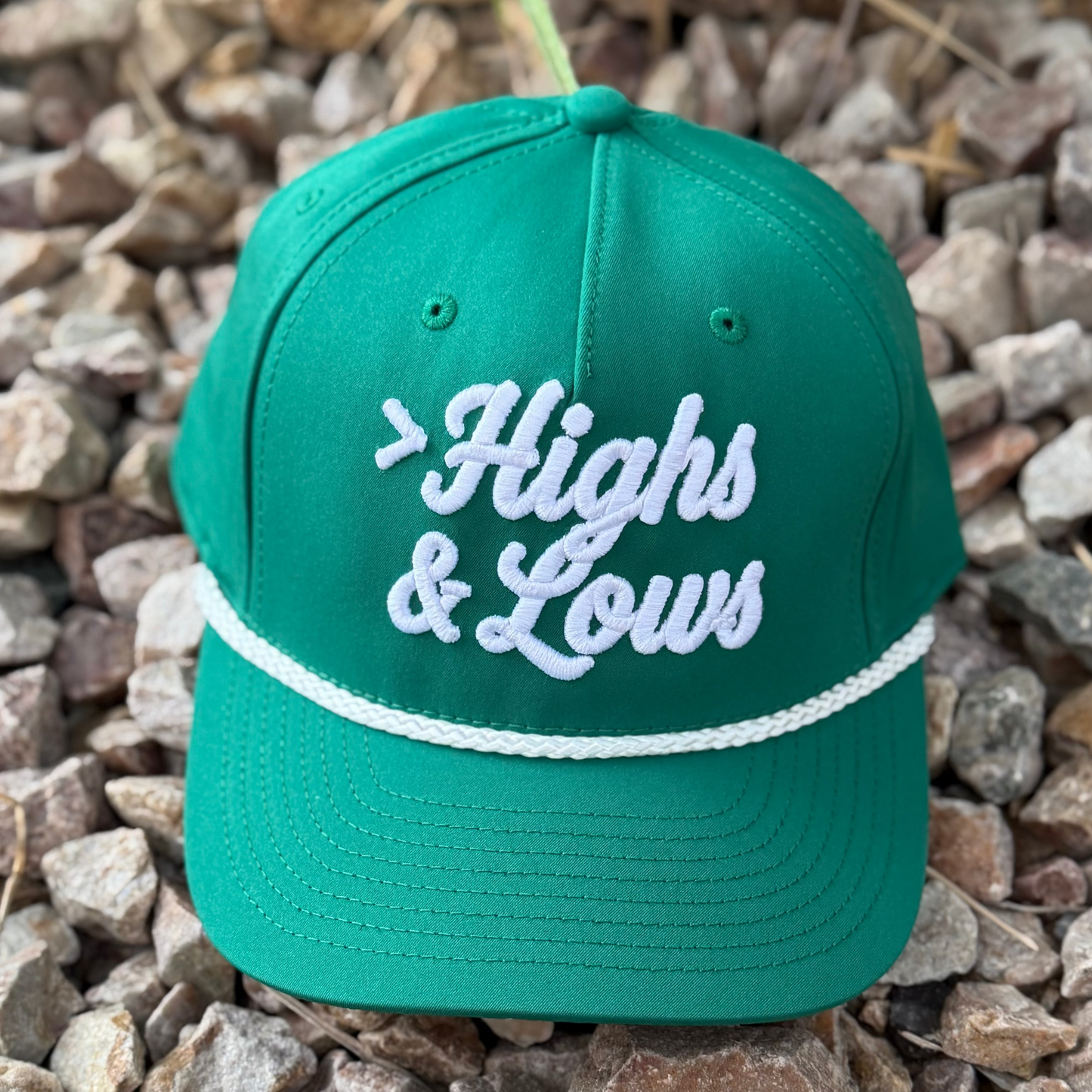 Classic Rope Cap | Kelly Green / White