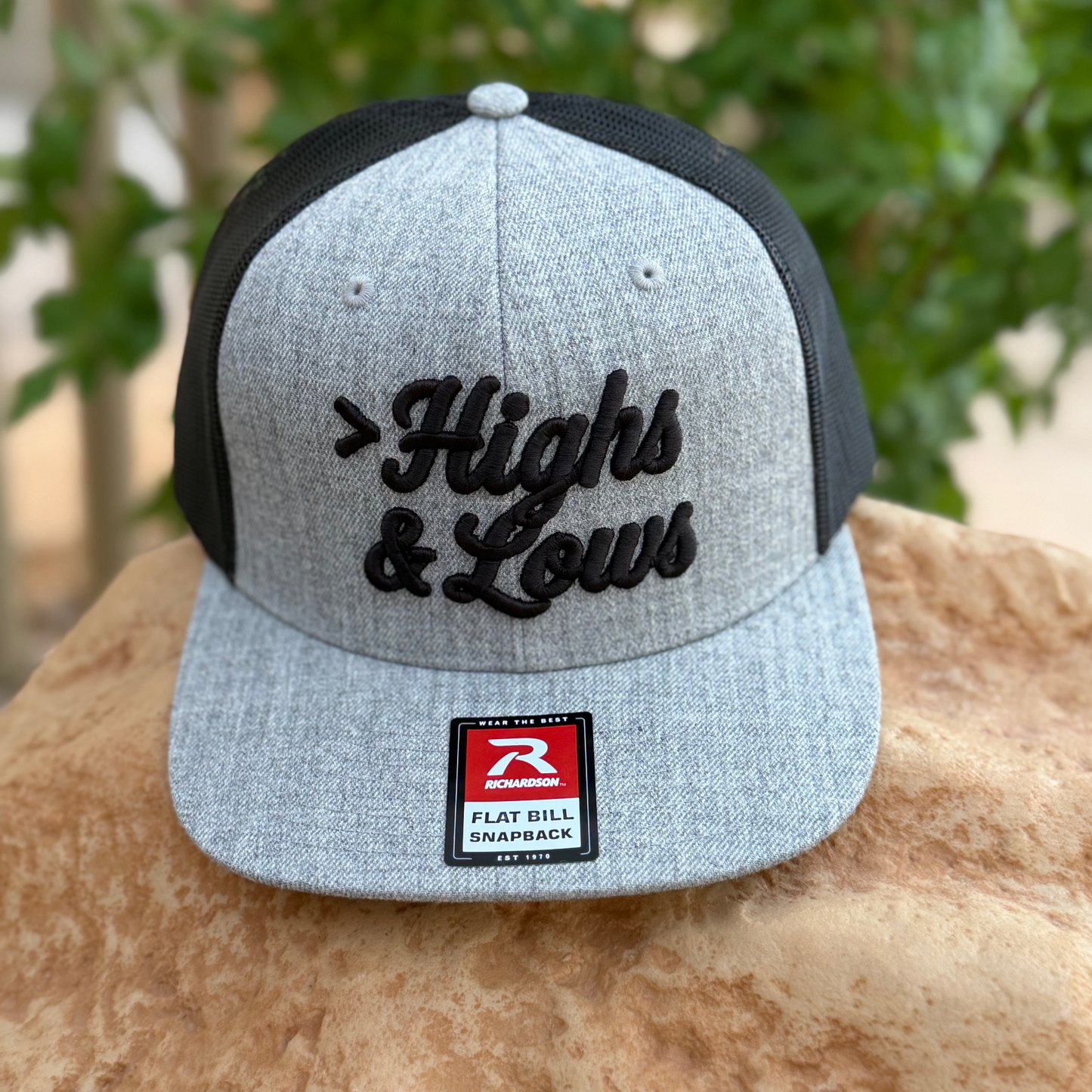 Flat Bill Trucker | Heather Grey / Black