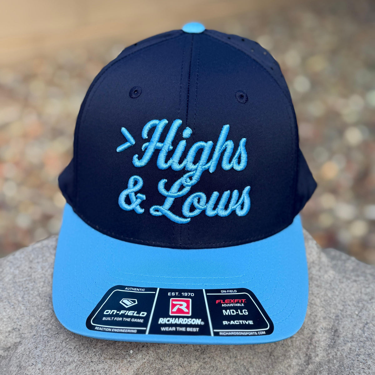 Performance Snapback | Navy/Columbia Blue